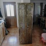 Vintage industrial metal locker – 2 doors – 180x60x50 cm