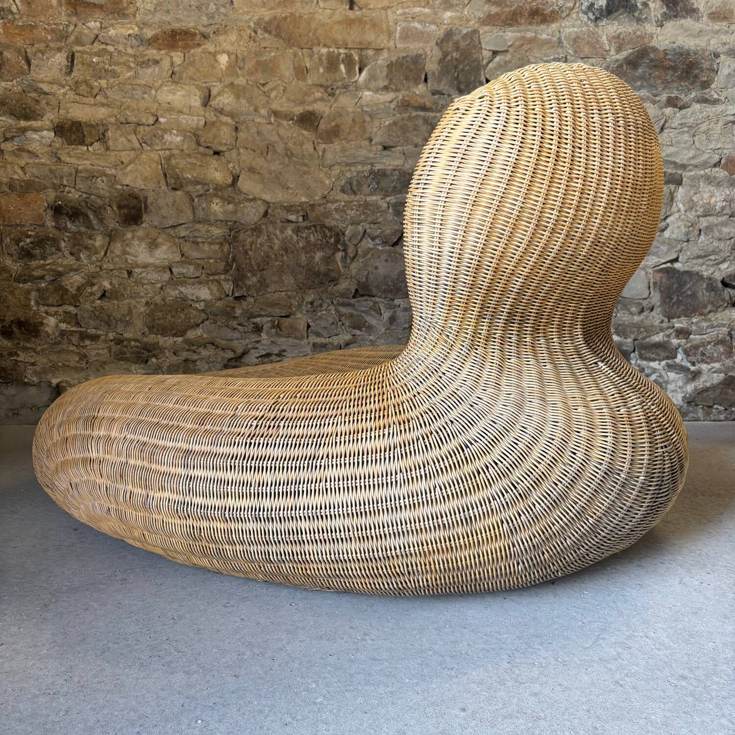 Storvik wicker and rattan lounge chair by Carl Ojerstam for IKEA