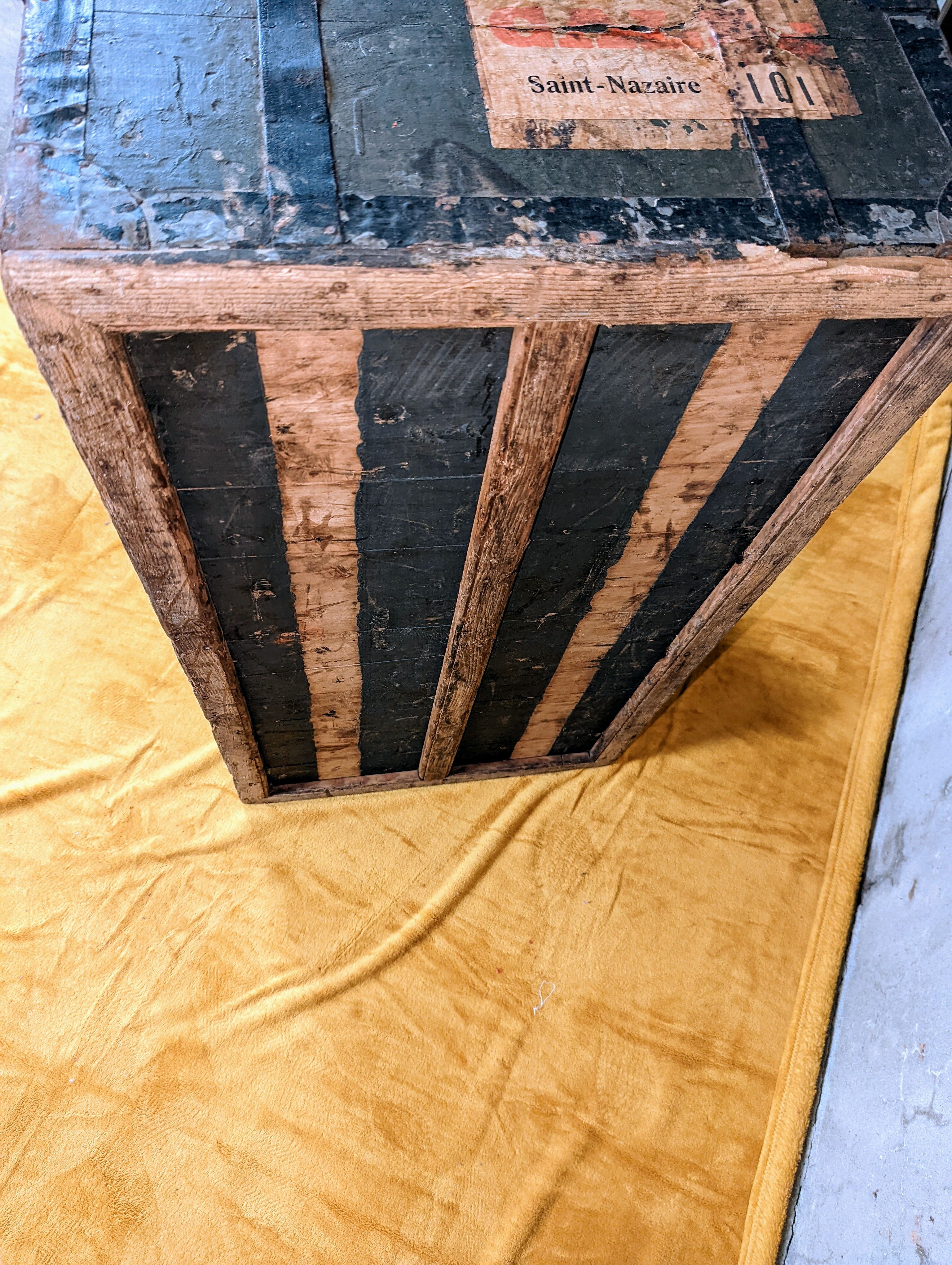 Antique travel trunk