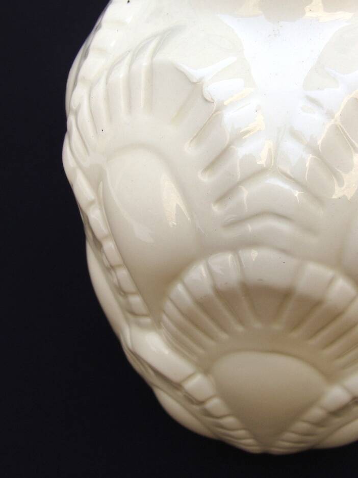 Boch cracked ceramic Art Deco lamp