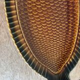 Plat poisson barbotine Sarreguemines 1970