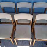 Baumann 6 chair signed 1960 vintage design