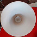 50s yellow opaline lamp