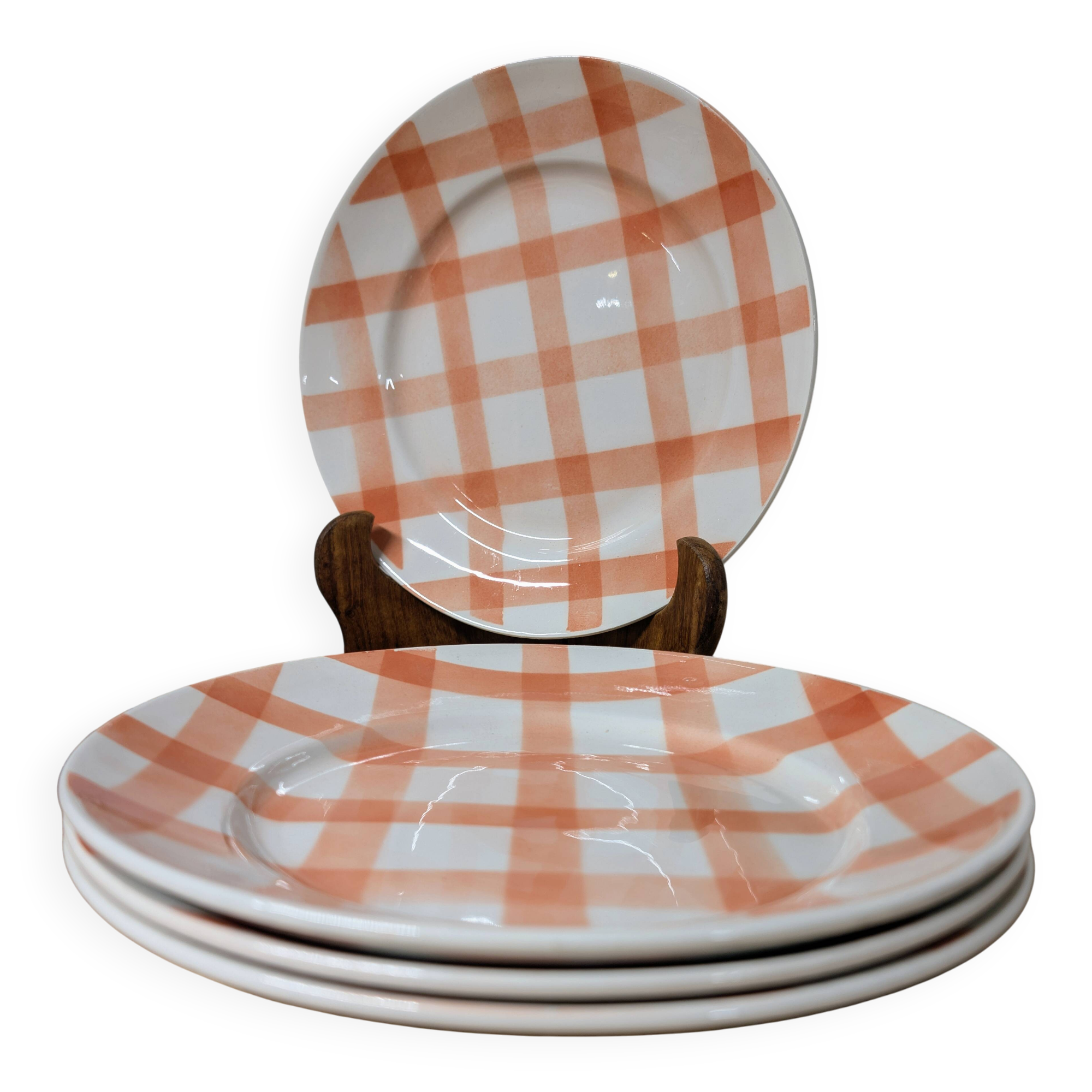 Moulin des Loups & Hamage plate - tablecloth model