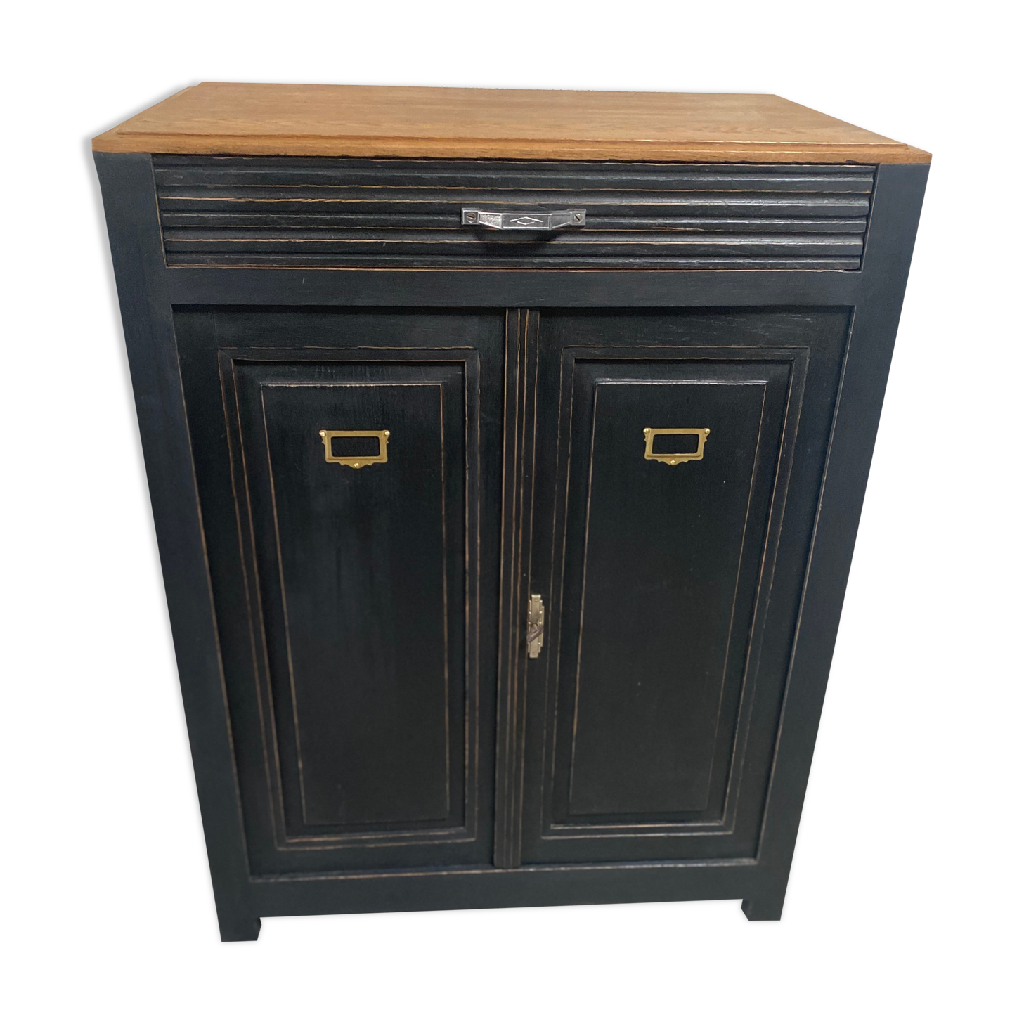 Black Parisian oak sideboard