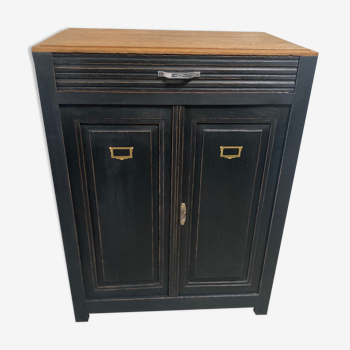 Black Parisian oak sideboard