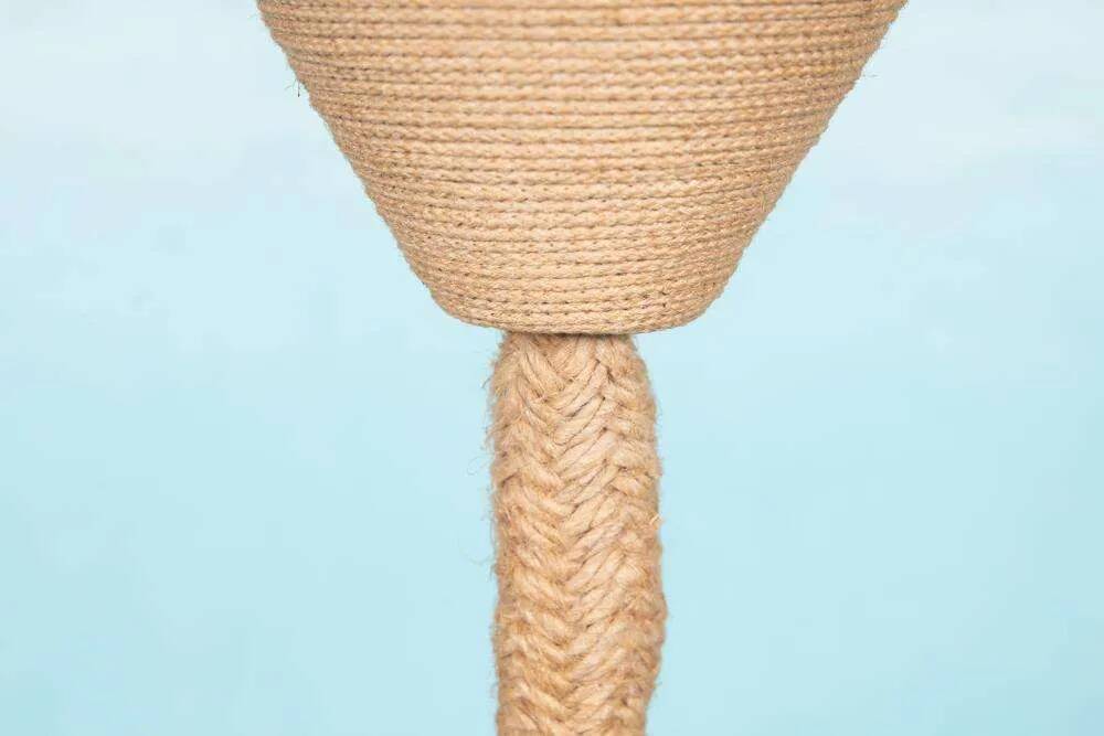 Japandi suspended glass lamp, vintage cubic bohemian glass lamp.