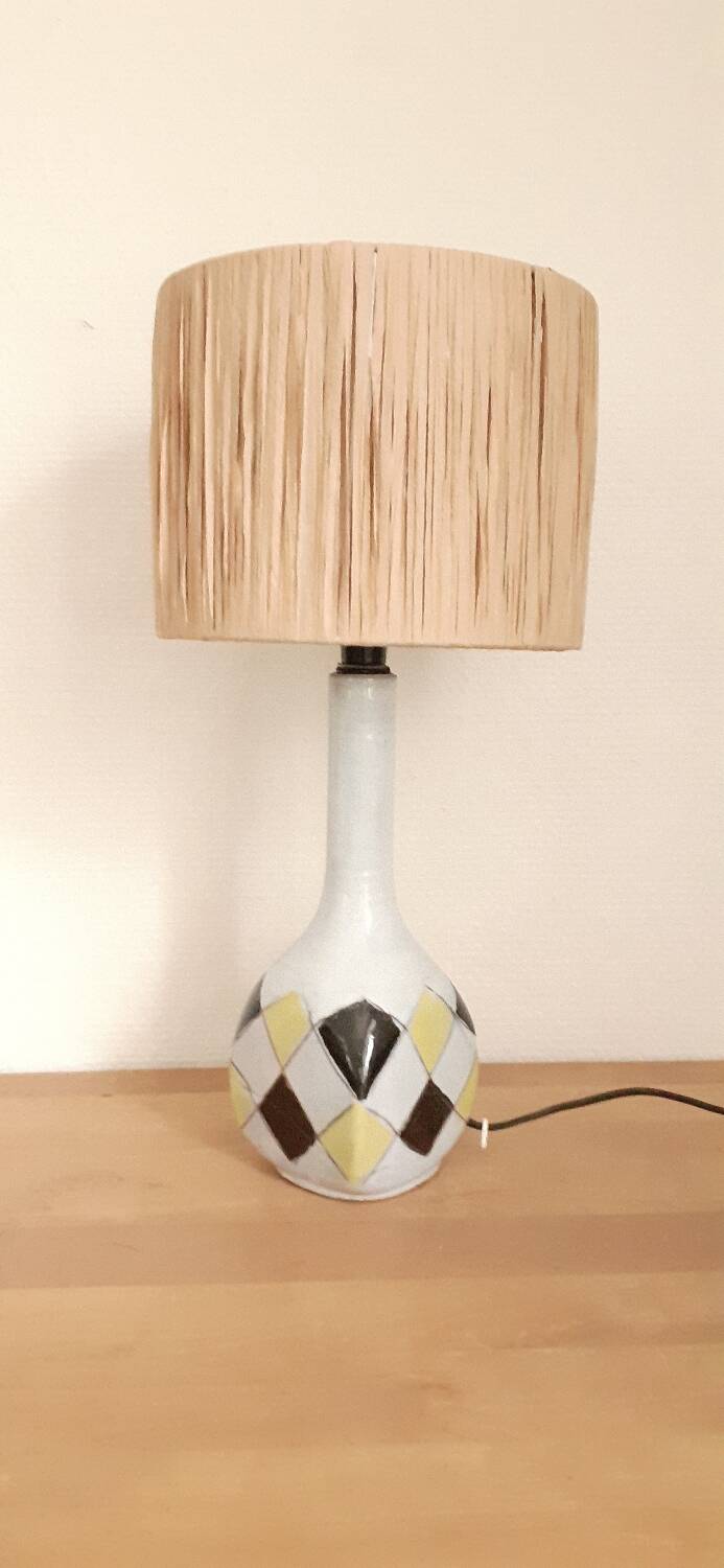 Lampe en céramique années 50