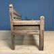 Grand banc en bois antique espagnol du 19ème siècle