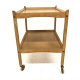 Scandinavian oak serving trolley, Sweden, 1960