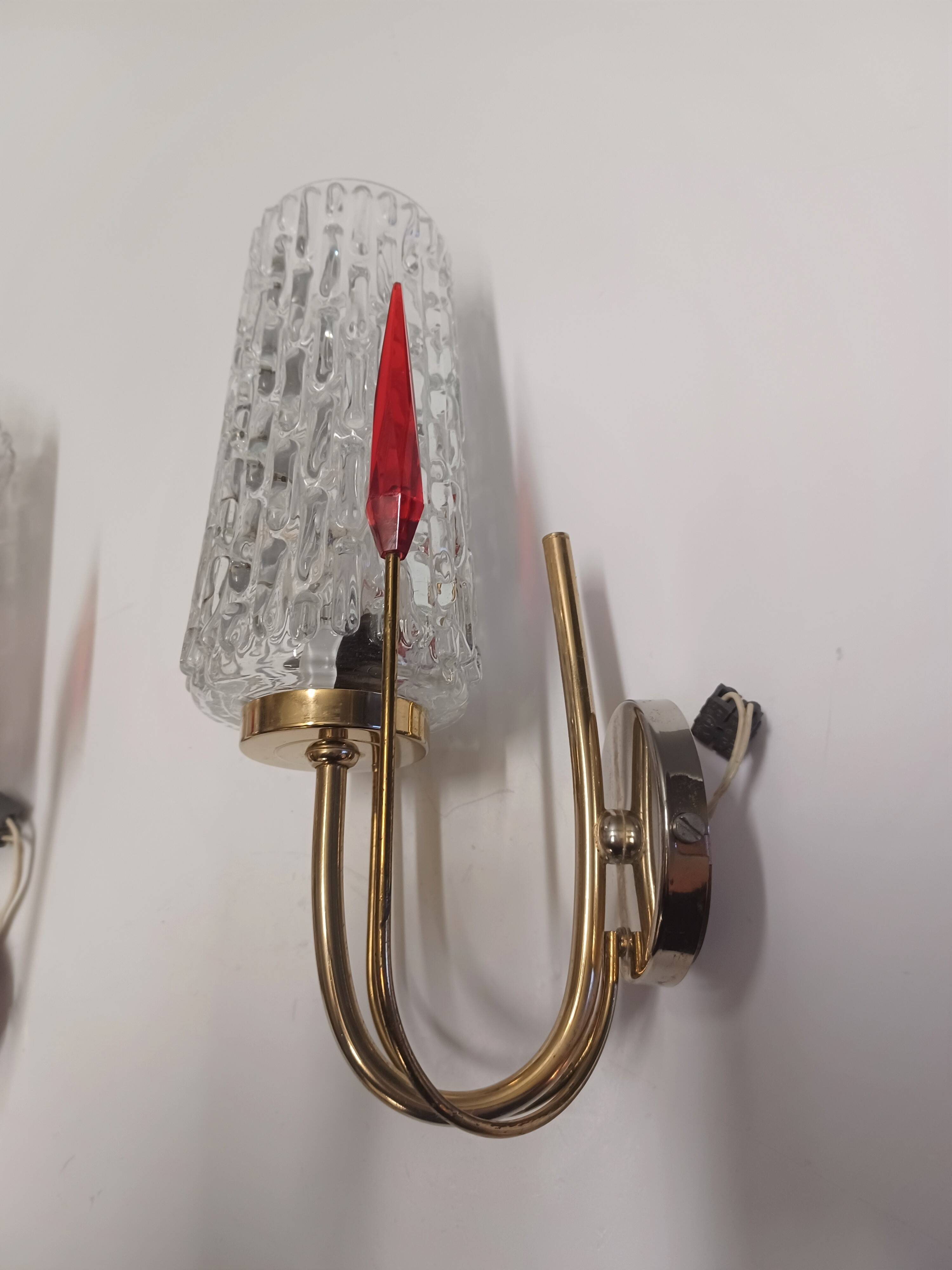 Pair of wall sconces 1960