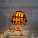 Lampe en rotin Louis Sognot années 1960