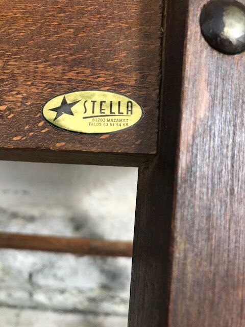 Lot of 6 Stella model chairs stamped Stella