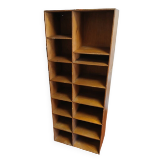 Wooden shelves