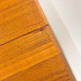 Danish Round Teak Dining Table with Extensions, 1970s