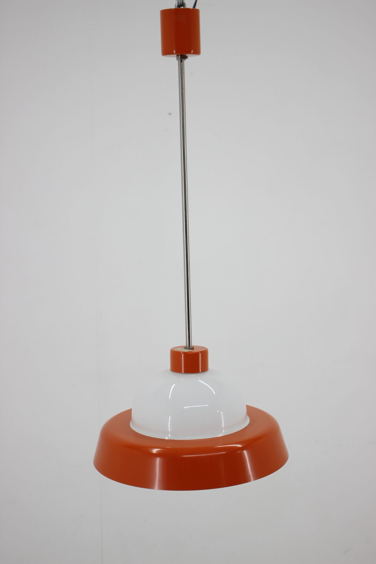 1970s Glass Pendant Lamp by Kamenicky Senov, Czechoslovakia