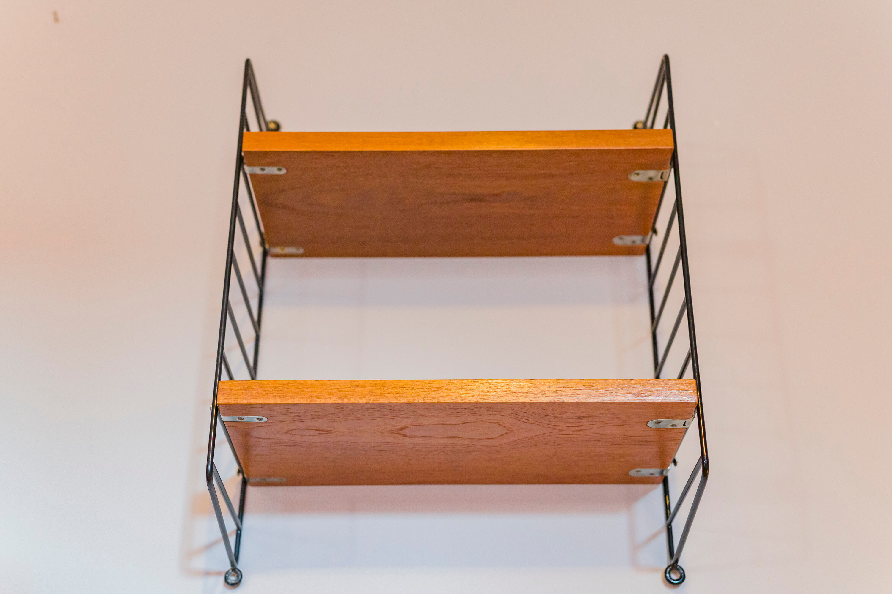 Teak Modular Wall Shelf by Nils Strinning for String, 1960s