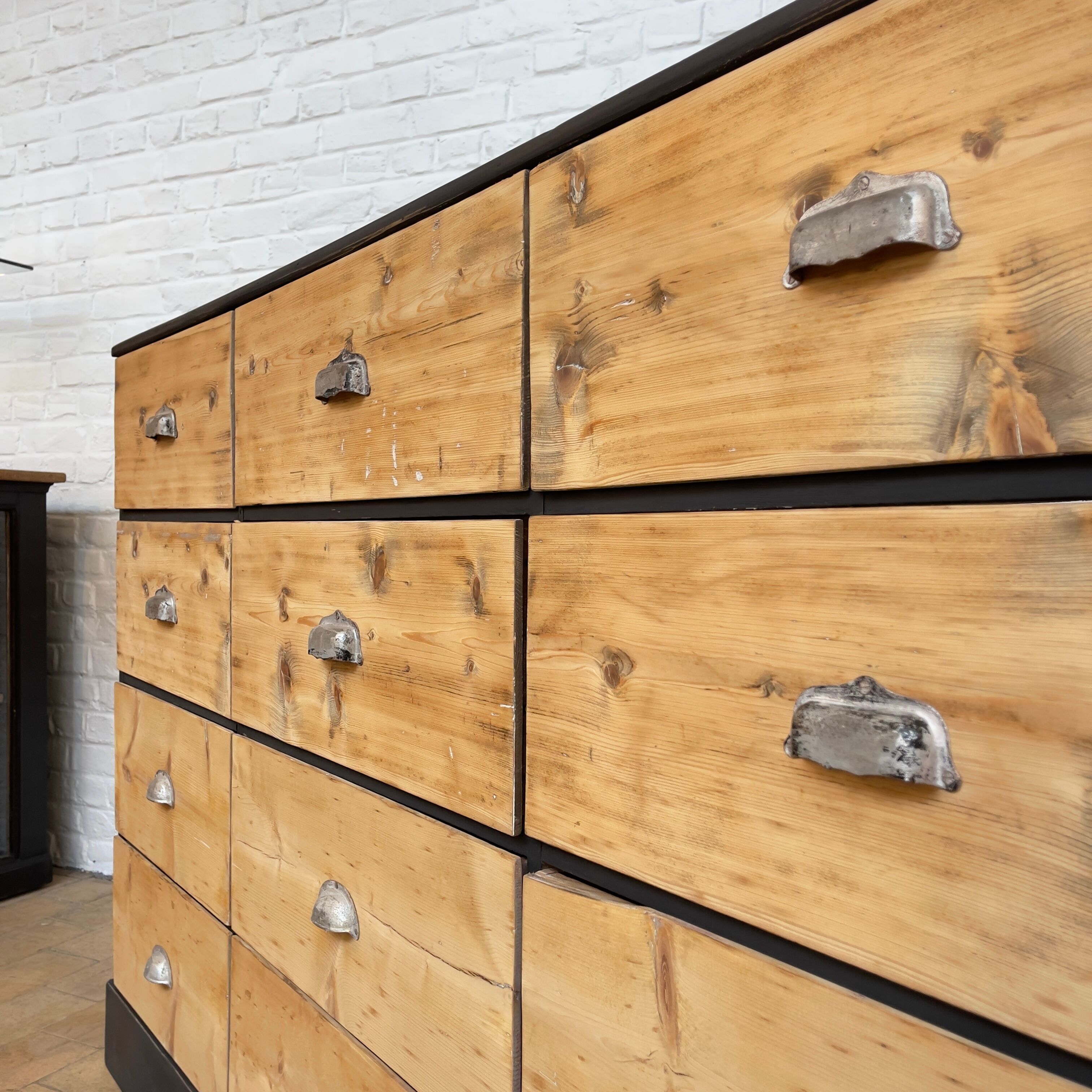 Old wooden craft furniture 12 drawers