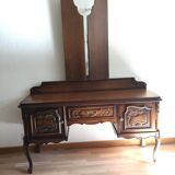 Coiffeuse avec miroir triptyque