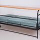 Brown & Blue Bauhaus Sofa, Czechia, 1930s