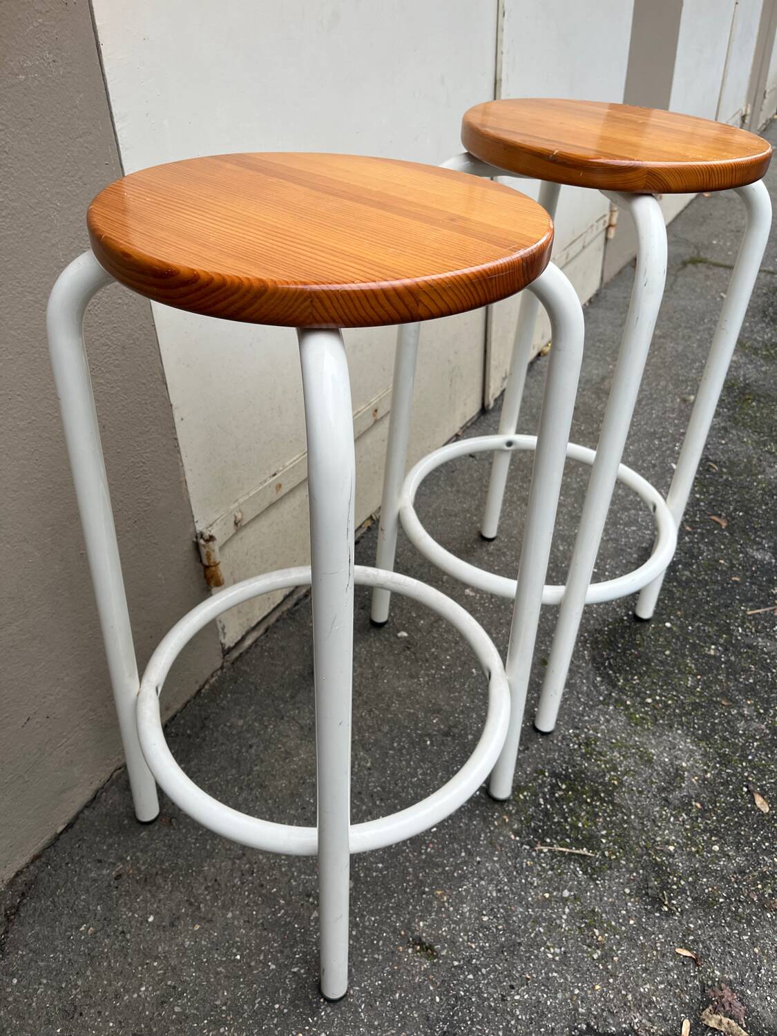 Designer metal stool