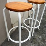 Designer metal stool