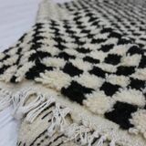 Handmade wool Berber rug 283 x 195 cm