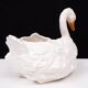 Antique Capodimonte Ceramic Swan jardiniere 1880