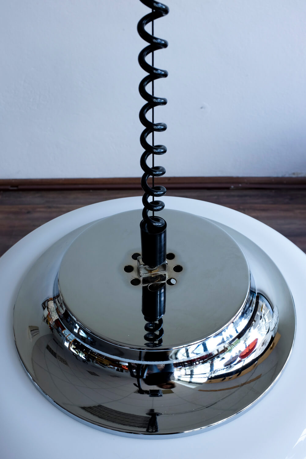 Space Age Guzzini hanging lamp by Meblo, 1970