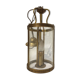 Lantern round brass and glass 1900 Louis XVI