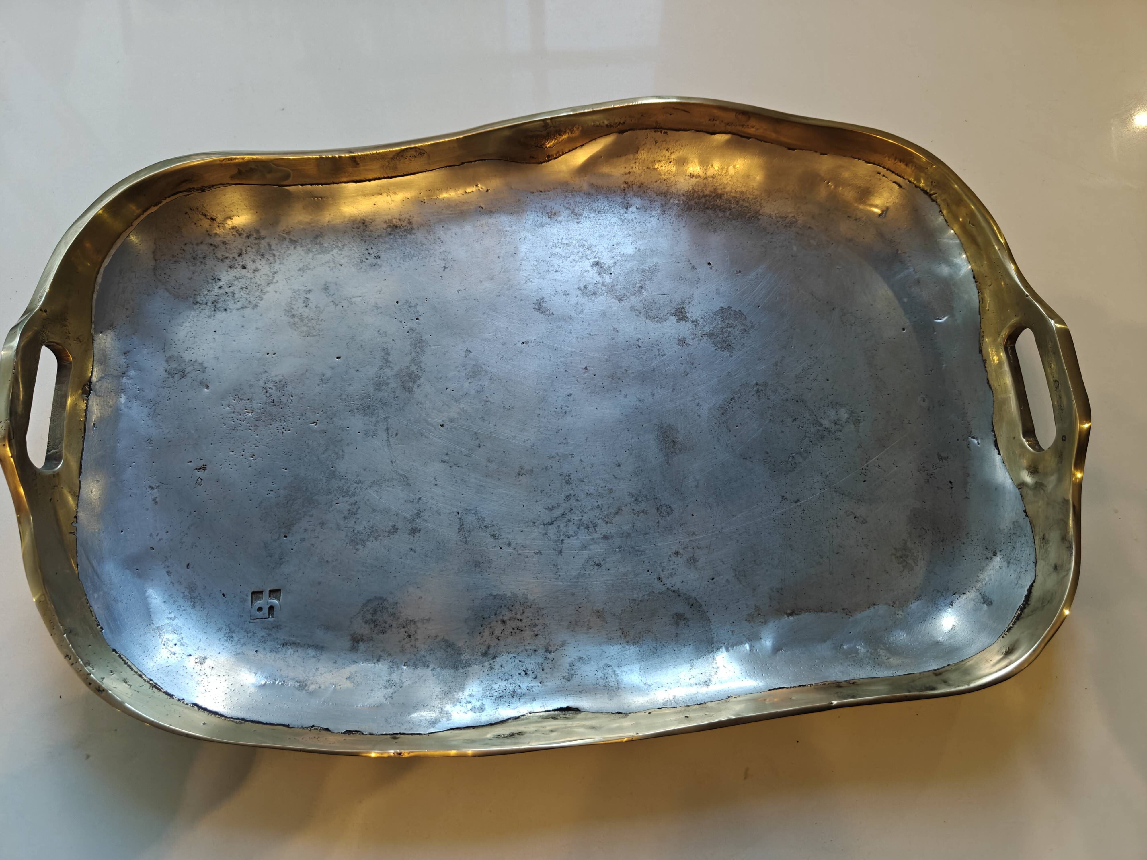 Brutalist plateau sculpture by David Marshall.