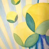 Tableau fleur jaune
