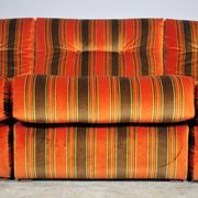 Striped armchairs, 1970s, set of 3