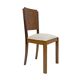 Six chaises de salle à manger Art Déco en noyer italien, années 1940