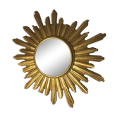 Mirror witch sun in gilded wood 57cm