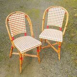 Pair of Parisian bistro chairs Maison Drucker model Fouquet's N°1
