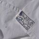Old linen blend fabric, monogrammed FS with a day.