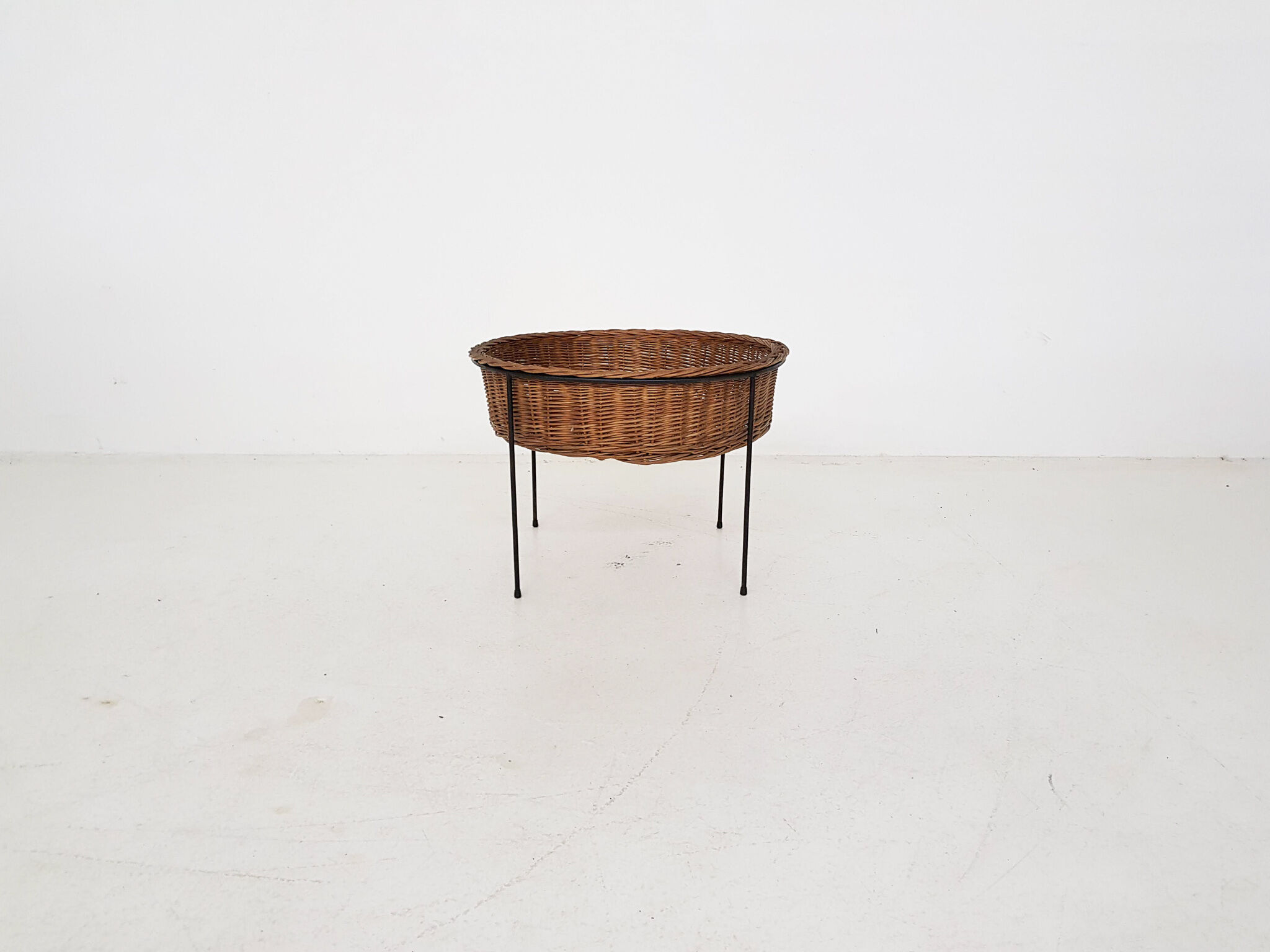 Rattan plant stand, The Netherlands 1950