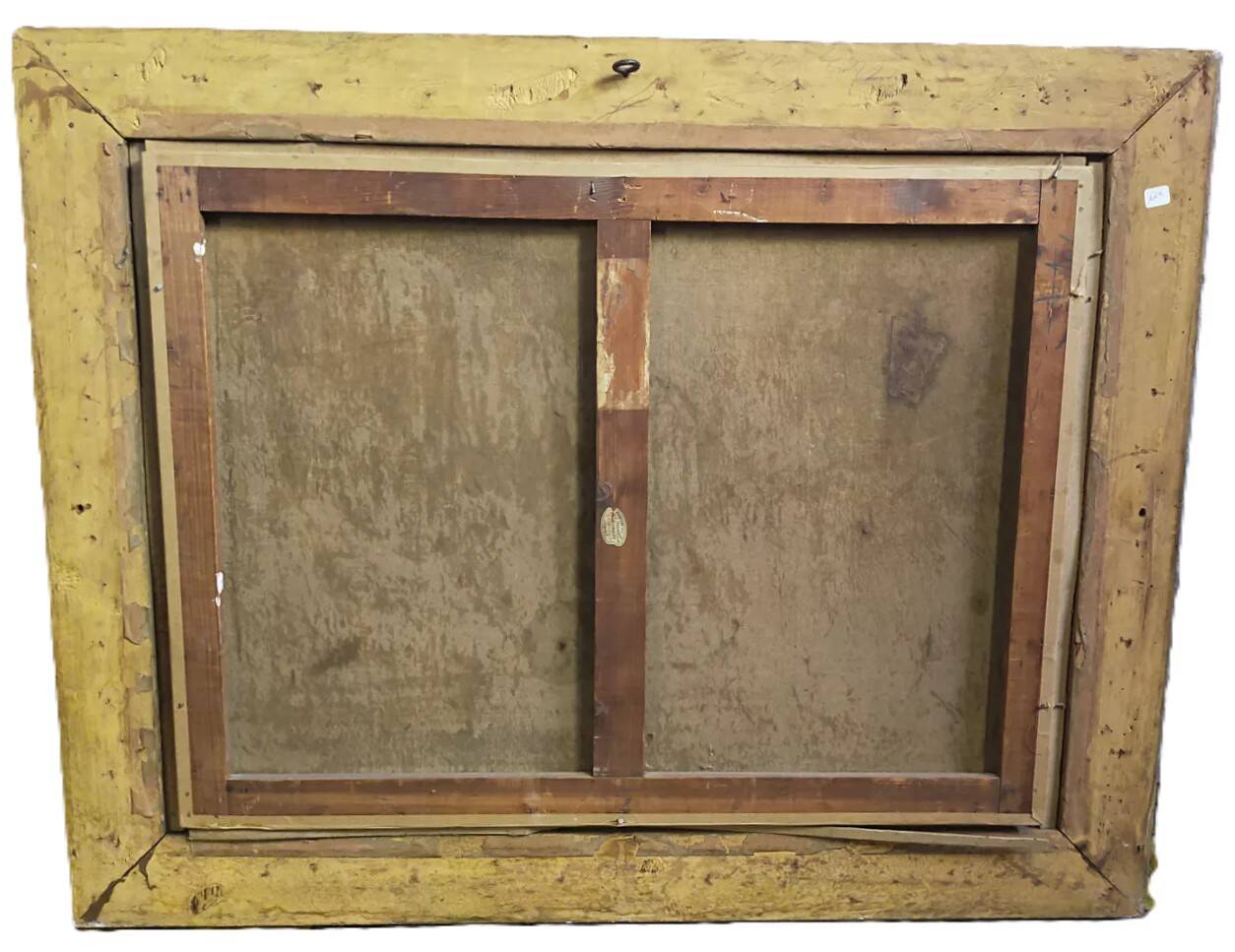 Ernest Victor Hareux (1847-1909) Oil on canvas painting Mountain landscape