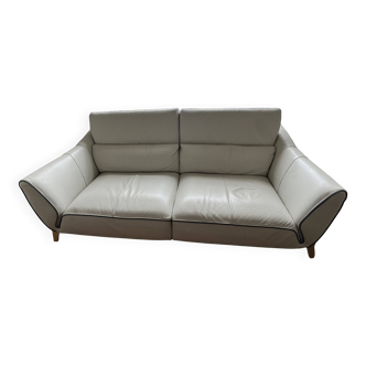 French leather sofa