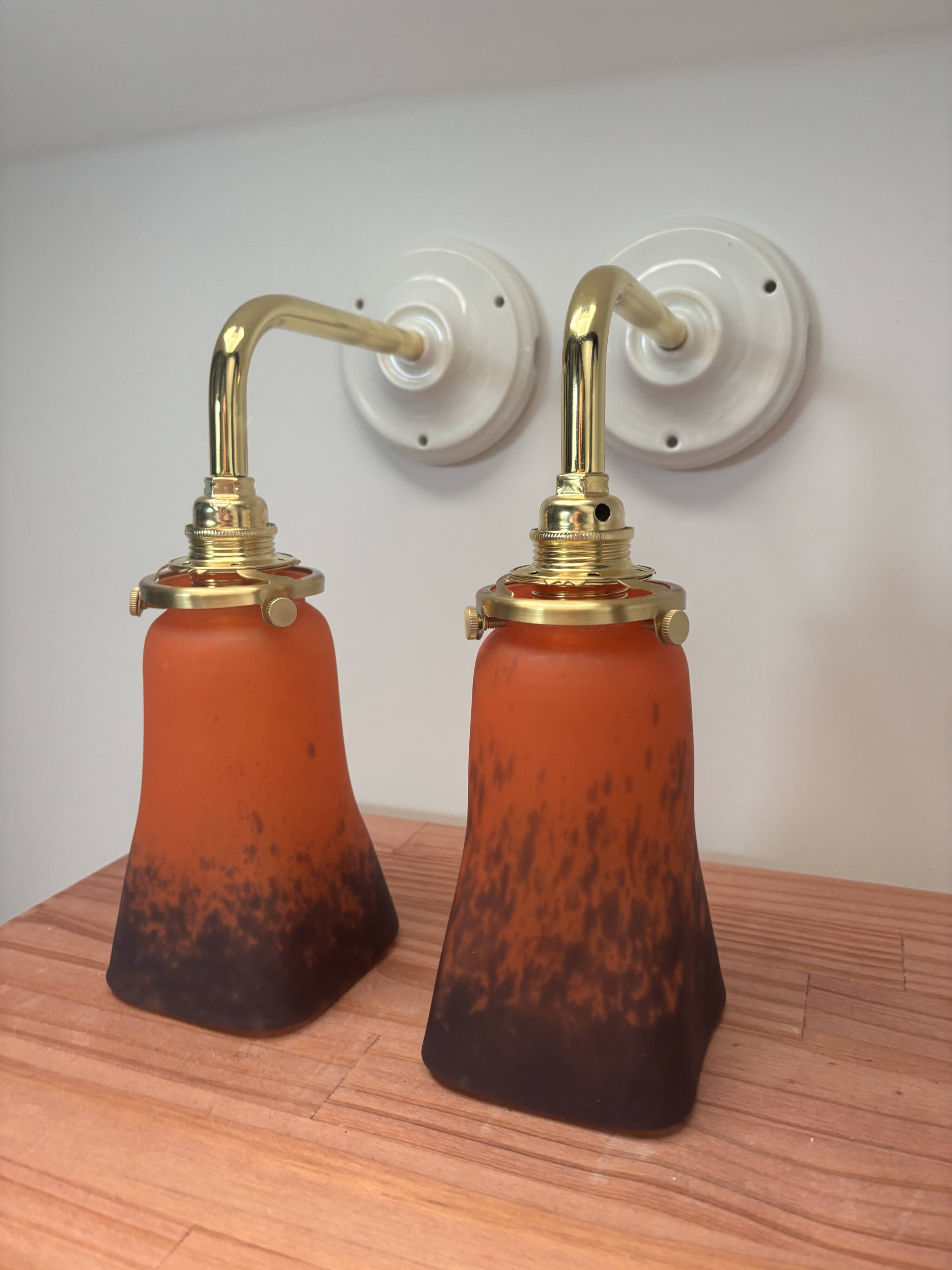 Pair of Art Deco wall sconces