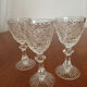 Set de 3 verres ancien cristal st Louis