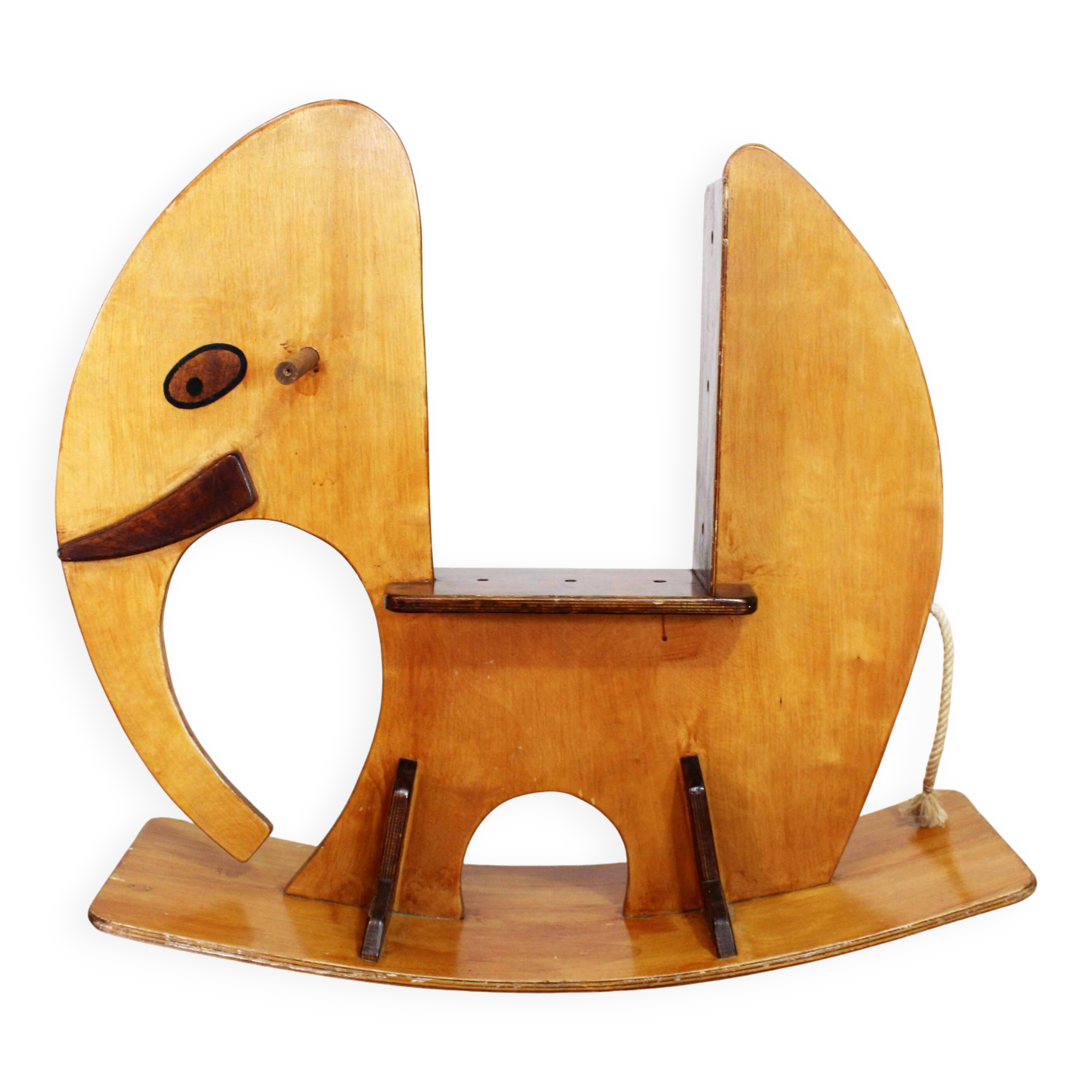 Wooden rocking elephant 1970