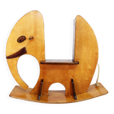 Wooden rocking elephant 1970