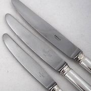 Ravinet d'Enfert, Ercuis Brantome set of 20 knives, 10 dinner knives + 10 dessert knives.