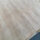 Round extendable dining table Louis XV stripped in solid cherry wood 1960