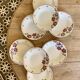 Set of 8 vintage soup plates, Nelly de Salins