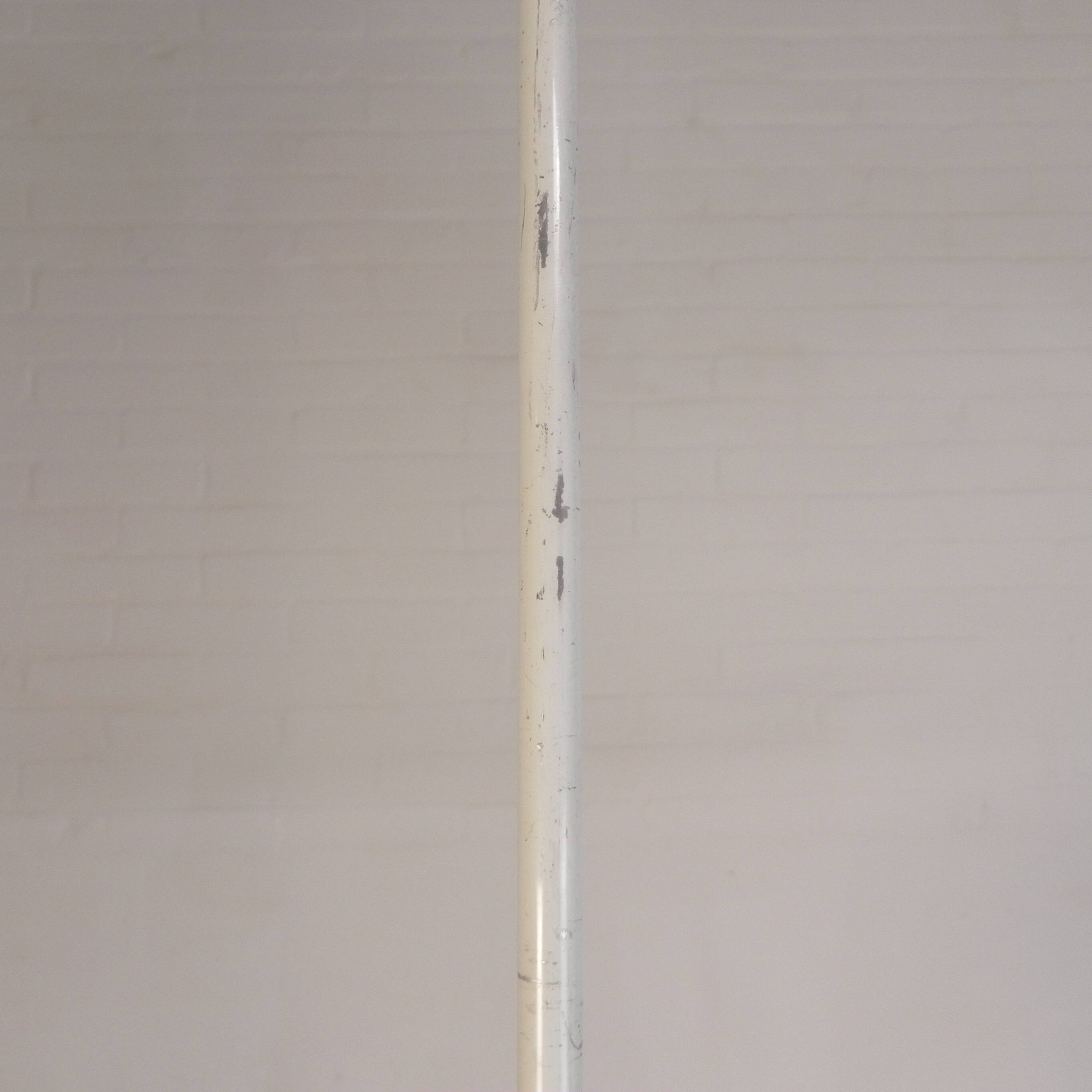 Vintage school lamp with frosted white glass shade, 1950s.