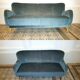 Sofa sofa 3 seats 50/60s Danish sculptural