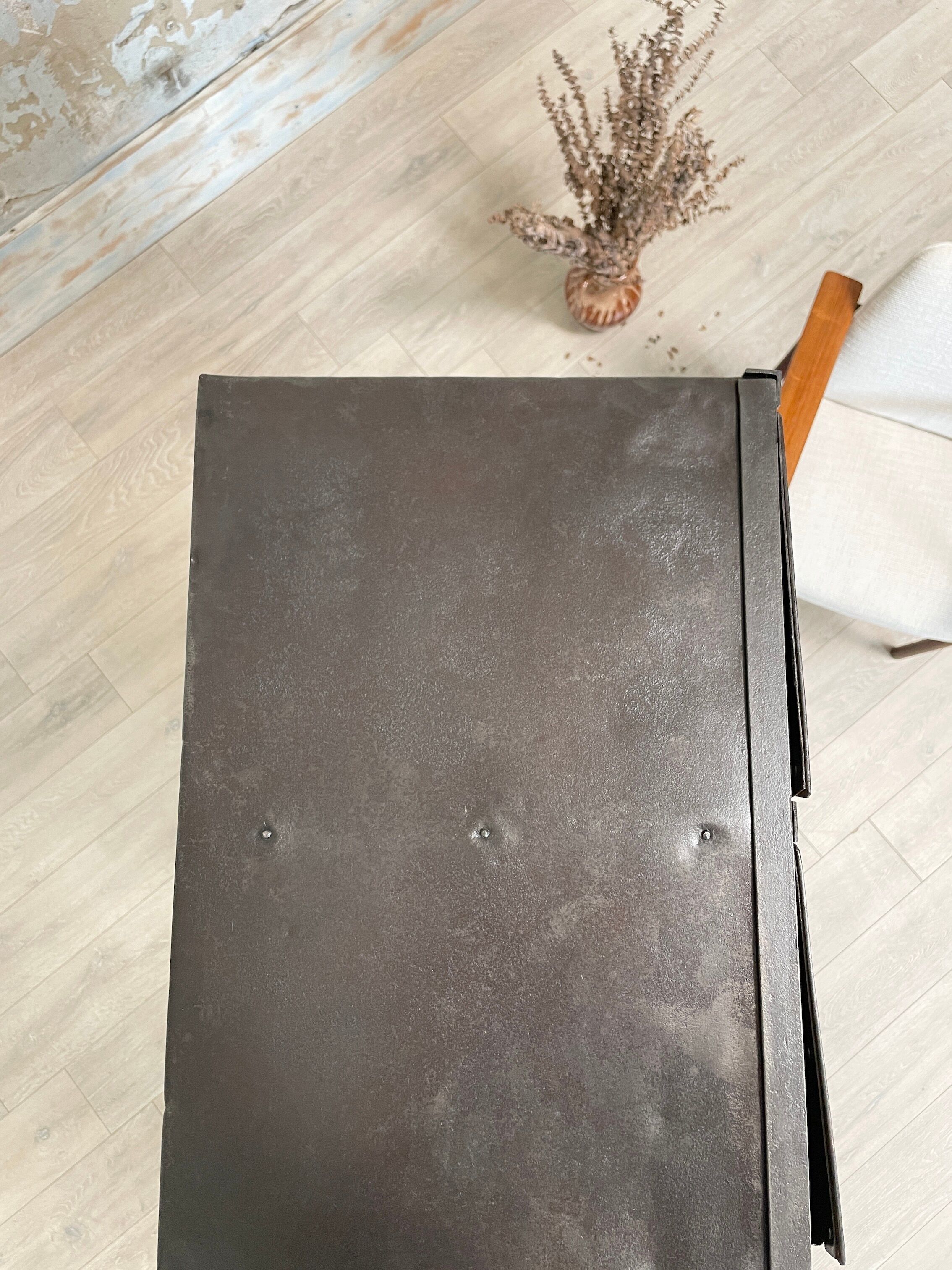 Industrial metal locker room